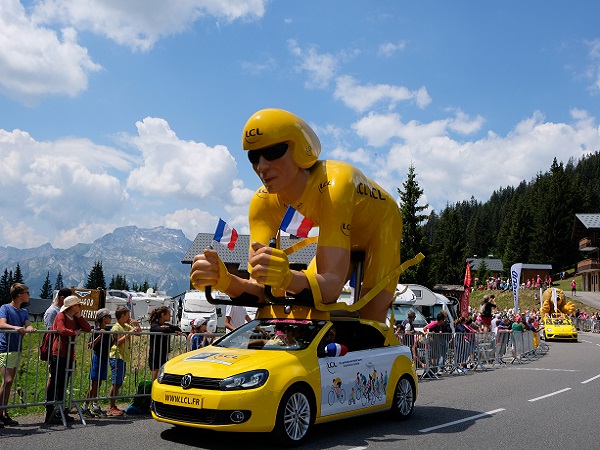 Tour de France promotional caravan Col de la Croix Fry